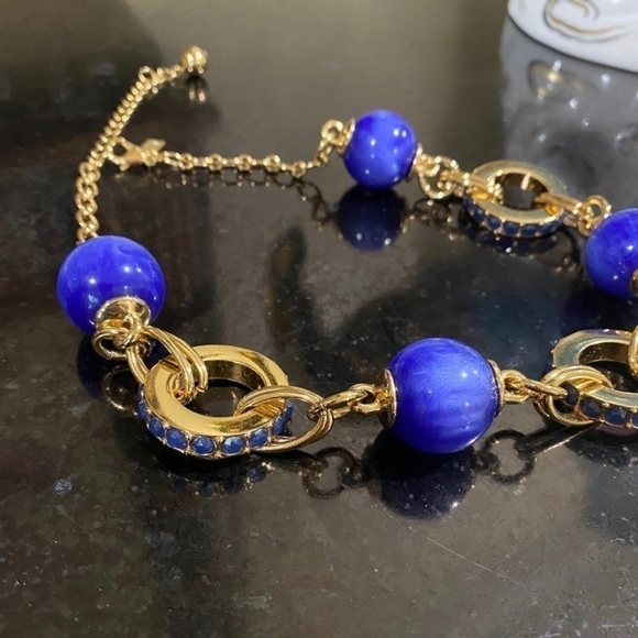 Kate Spade Second Nature Necklace BlueMulti Round Bauble Spheres Collar GORGEOUS - Picture 6 of 7